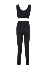 Trendyol Modest Black Fully Closed Performance Knitting Lycra 4 Sets Swimsuit Set - Image 15