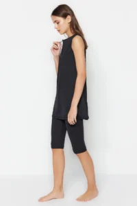 Trendyol Modest Black Zipper Detailed Half Closed 3 Sets Swimsuit Set - Image 5