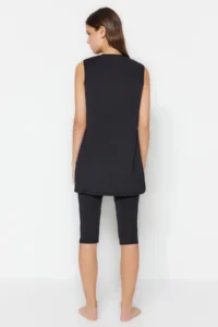 Trendyol Modest Black Zipper Detailed Half Closed 3 Sets Swimsuit Set - Image 7