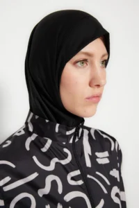 Trendyol Modest Black Parachute Quick Drying Performance Surf Hijab Haşema 4 Sets Swimsuit Set - Image 5