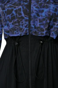 Trendyol Modest Indigo Full Closed Parachute Quick Drying Material Holiday 4 Sets Patterned Swimsuit Set - Image 8