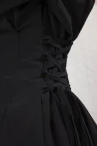 Trendyol Modest Black Lace Detailed Weaving Shirt - Image 3