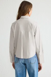 Trendyol Modest Stone Stone Accessory Detailed Weaving Shirt - Image 5