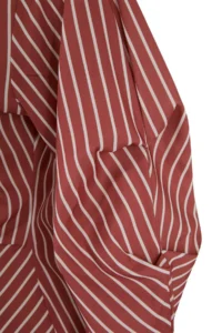 Trendyol Modest Rejection Striped Sleeve Detailed Asymmetric Fitted Shirt - Image 5