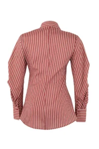 Trendyol Modest Rejection Striped Sleeve Detailed Asymmetric Fitted Shirt - Image 7