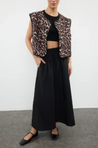 TRENDYOLMiLLA Black A-line Maxi Size Skirt - Image 2