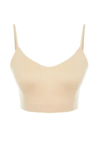 TRENDYOLMİLLA Nude seamless/Seamless Without underwire Rope Sleeveless Knitting Bustier - Image 6