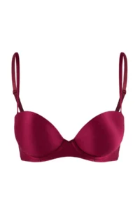 TRENDYOLMİLLA Koyu Cherry Rope Sleeveless Ekstra Dolgulu/Push-Up balconette Knitting Bra - Image 2