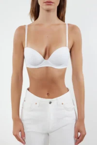TRENDYOLMİLLA White Rope Sleeveless Ekstra Dolgulu/Push-Up balconette Knitting Bra - Image 5