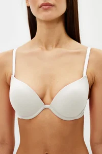 TRENDYOLMİLLA White Rope Sleeveless Ekstra Dolgulu/Push-Up Tshirt Bra Knitting Bra - Image 5