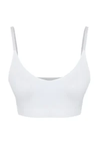 TRENDYOLMİLLA Ecru seamless/Seamless Rope Sleeveless Without underwire Wireless bralette Knitting Bra - Image 9