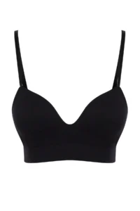 TRENDYOLMİLLA Black seamless Rope Sleeveless without filling Without underwire Covered bralette Knitting Bra - Image 7