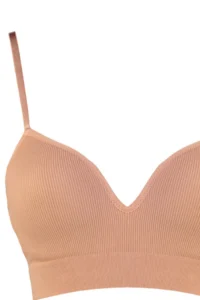 TRENDYOLMİLLA Dark Nude seamless Rope Sleeveless without filling Without underwire Covered bralette Knitting Bra - Image 9