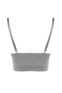 TRENDYOLMİLLA Gray seamless/Seamless Rope Sleeveless without filling Without underwire Covered bralette Knitting Bra - Image 10