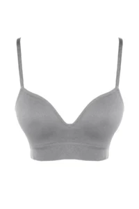 TRENDYOLMİLLA Gray seamless/Seamless Rope Sleeveless without filling Without underwire Covered bralette Knitting Bra - Image 8