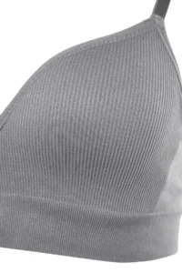TRENDYOLMİLLA Gray seamless/Seamless Rope Sleeveless without filling Without underwire Covered bralette Knitting Bra - Image 9