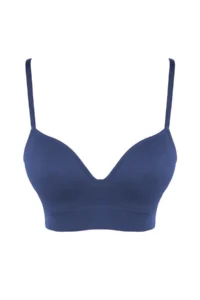 TRENDYOLMİLLA Indigo seamless/Seamless Rope Sleeveless without filling Without underwire Covered bralette Knitting Bra - Image 9