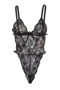 TRENDYOLMİLLA Black Lace Rope Sleeveless snaps Knitting Bodysuit .D.00008 - Image 6