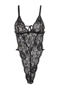 TRENDYOLMİLLA Black Lace Rope Sleeveless snaps Knitting Bodysuit .D.00008 - Image 8