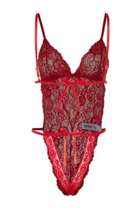TRENDYOLMİLLA Red Lace Rope Sleeveless snaps Knitting Bodysuit .D.00008 - Image 8