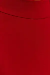 TRENDYOLMİLLA Red Cotton Turtleneck Long Sleeve snaps Knitting Bodysuit .D.00033 - Image 4