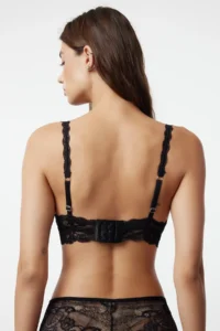 TRENDYOLMİLLA Black Lace Without underwire Wireless Thick Sleeveless bralette Knitting Bra - Image 8