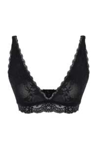 TRENDYOLMİLLA Black Lace Without underwire Wireless Thick Sleeveless bralette Knitting Bra - Image 9