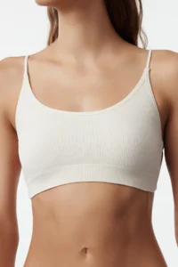 TRENDYOLMİLLA Stone seamless Rope Sleeveless Back Detailed Without underwire Wireless bralette Knitting Bra - Image 3
