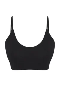 TRENDYOLMİLLA Black seamless Rope Sleeveless Without underwire Wireless bralette Knitting Bra - Image 9