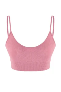 TRENDYOLMİLLA Dusty Rose seamless/Seamless Rope Sleeveless Without underwire Wireless bralette Knitting Bra - Image 10