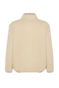 TRENDYOLMİLLA Ecru Plush Knitting Sports Sweatshirt - Image 9