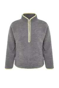 TRENDYOLMİLLA Gray Plush Knitting Sports Sweatshirt - Image 10