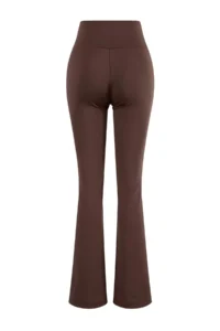 TRENDYOLMİLLA Brown Scuba Leggings Sports Leggings - Image 6