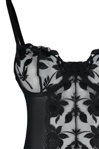 TRENDYOLMİLLA Black embroidery Lace Jartiyerli Rope Sleeveless Knitting Bodysuit .D.00002 - Image 7
