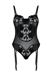 TRENDYOLMİLLA Black embroidery Lace Jartiyerli Rope Sleeveless Knitting Bodysuit .D.00002 - Image 8