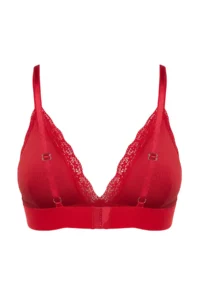 TRENDYOLMİLLA Rejection Micro Lace Rope Sleeveless without filling Without underwire Covered Triangle Knitting Bra - Image 9