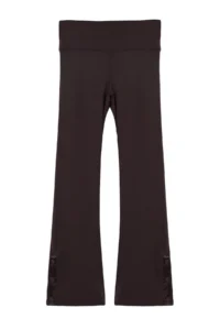 TRENDYOLMİLLA Dark Brown Shaping Hem Snap Button Detailed flared leg Yoga Knitting Sports Leggings - Image 7
