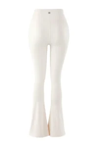TRENDYOLMİLLA Ecru Brushed Soft Material Reflector Printed flared leg Yoga Knitting Sports Leggings - Image 8