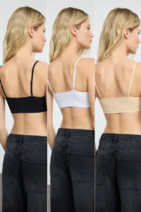 TRENDYOLMİLLA Multicolored 3 Sets Pack seamless/Seamless Without underwire Wireless Sleeveless Knitting bralette Bra - Image 2
