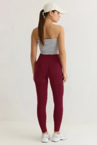 TRENDYOLMİLLA Burgundy seamless/Seamless Push Up Full Size Knitting Sports Leggings - Image 5