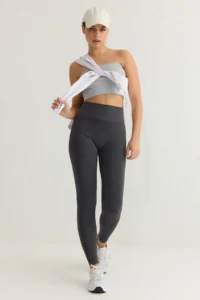 TRENDYOLMİLLA Anthracite seamless/Seamless Push Up Full Size Knitting Sports Leggings - Image 2
