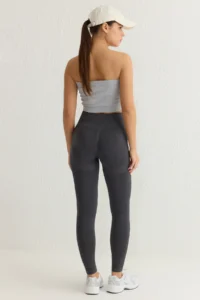 TRENDYOLMİLLA Anthracite seamless/Seamless Push Up Full Size Knitting Sports Leggings - Image 5