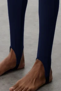 TRENDYOLMİLLA Navy Blue Brushed Soft Material Fuzo Full Size Yoga Knitting Sports Leggings - Image 2