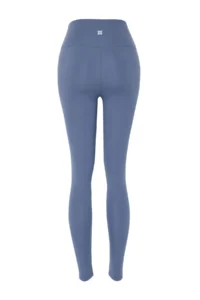 TRENDYOLMİLLA Indigo Soft Brushed Material Reflector Print Detailed Full Size Knitting Sports Leggings - Image 9