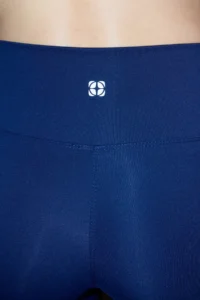 TRENDYOLMİLLA Navy Blue Soft Brushed Material Reflector Print Detailed Full Size Knitting Sports Leggings - Image 4