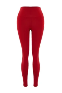 TRENDYOLMİLLA Rejection Soft Brushed Material Reflector Print Detailed Full Size Knitting Sports Leggings - Image 6