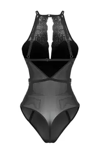TRENDYOLMİLLA Black Lace Piping Detailed Covered Knitting Bodysuit .D.00000 - Image 8