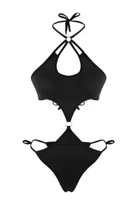 TRENDYOLMİLLA Black Binding Detailed Micro Fitted Knitting Bodysuit .D.00018 - Image 5