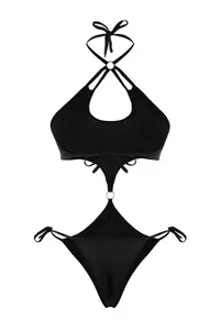 TRENDYOLMİLLA Black Binding Detailed Micro Fitted Knitting Bodysuit .D.00018 - Image 6