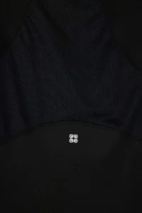 TRENDYOLMİLLA Black Micro Back Net and Reflector Print Detailed Knitting Sports Top/Blouse - Image 10